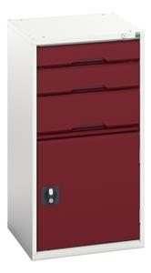 16925061.** verso drawer-door cabinet with 3 drawers / cupboard. WxDxH: 525x550x1000mm. RAL 7035/5010 or selected